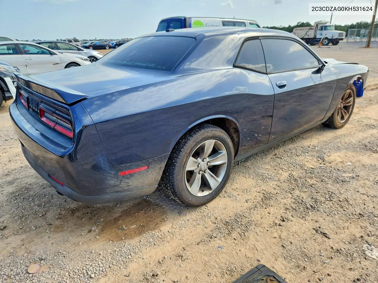 2019 Dodge Challenger Sxt VIN: 2C3CDZAG0KH531624 Lot: 61125686