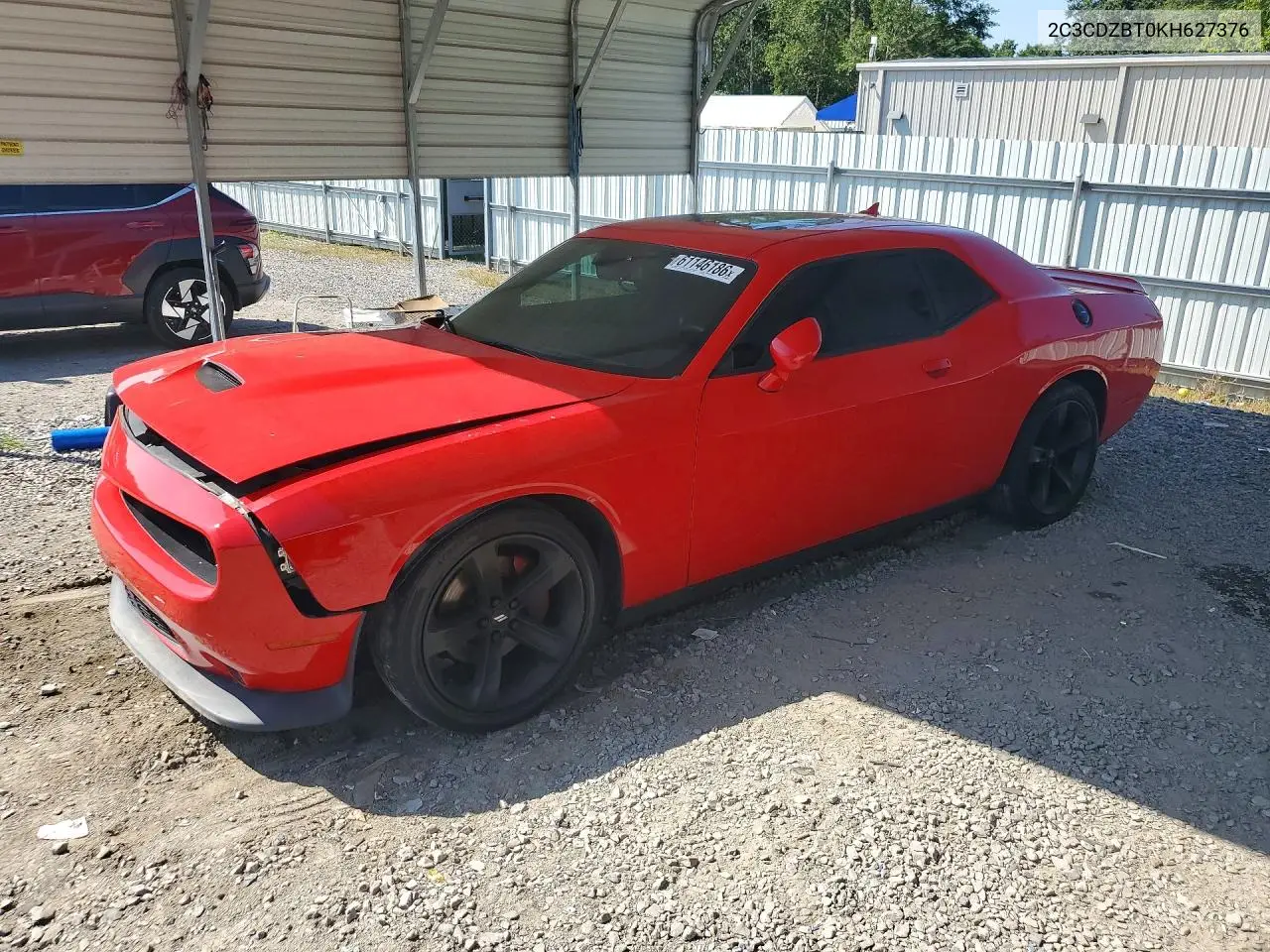 2019 Dodge Challenger R/T VIN: 2C3CDZBT0KH627376 Lot: 61146186