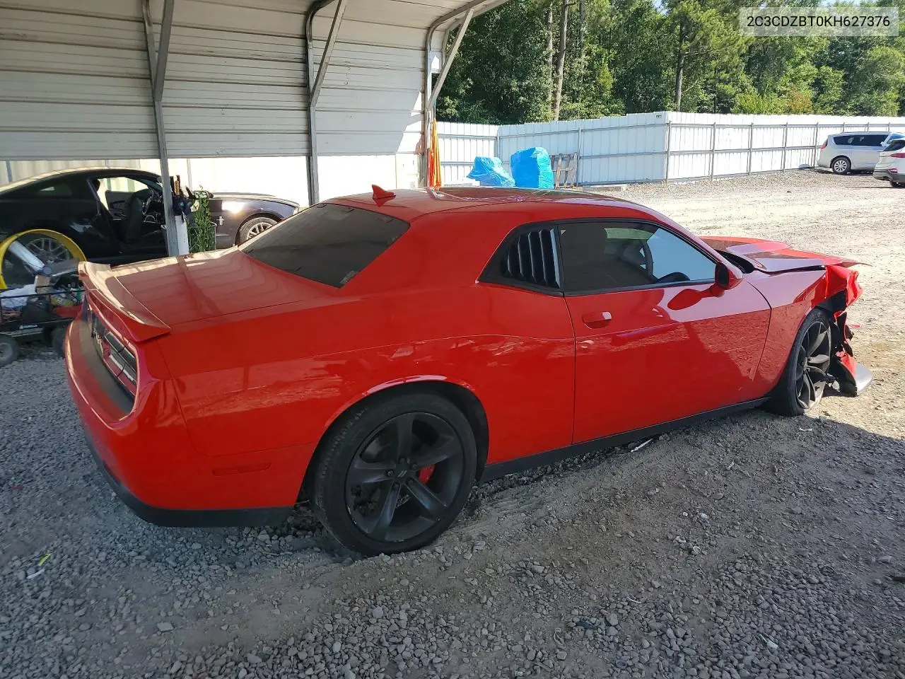 2019 Dodge Challenger R/T VIN: 2C3CDZBT0KH627376 Lot: 61146186