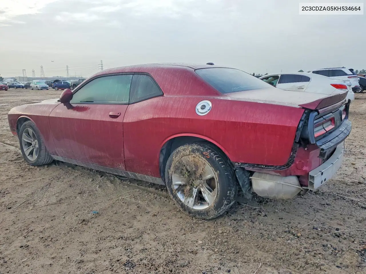 2019 Dodge Challenger Sxt VIN: 2C3CDZAG5KH534664 Lot: 61420126
