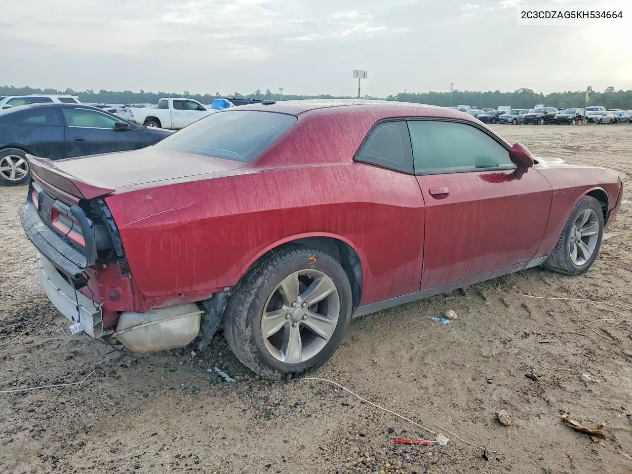 2019 Dodge Challenger Sxt VIN: 2C3CDZAG5KH534664 Lot: 61420126