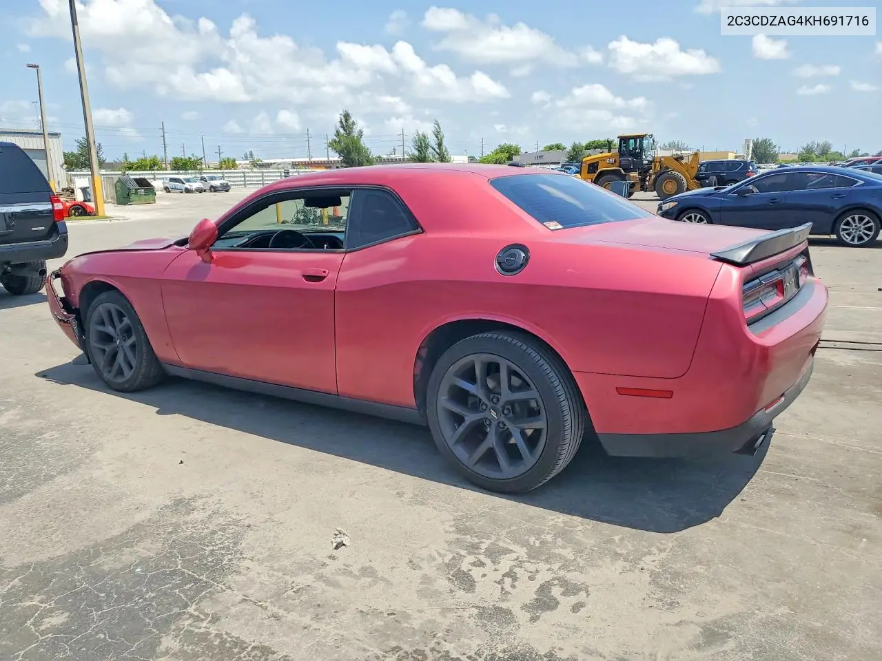 2019 Dodge Challenger Sxt VIN: 2C3CDZAG4KH691716 Lot: 61835956