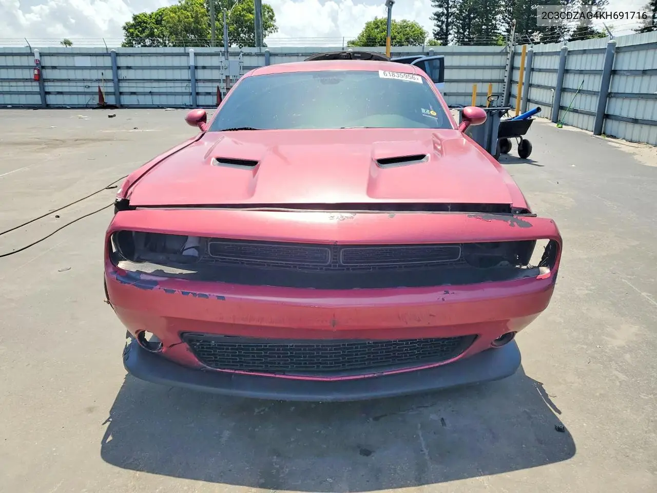 2019 Dodge Challenger Sxt VIN: 2C3CDZAG4KH691716 Lot: 61835956