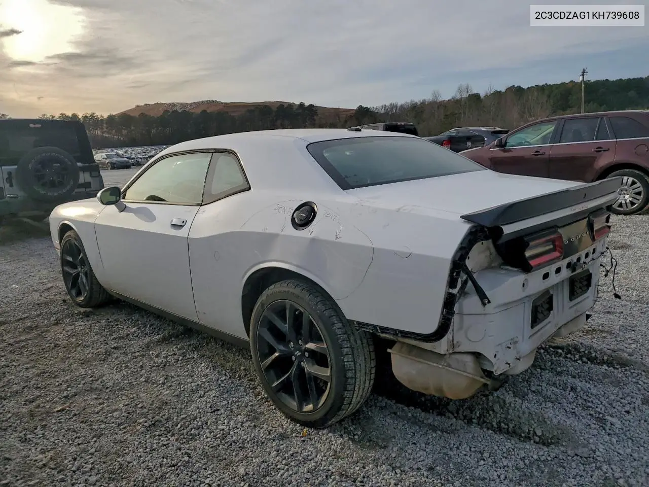 2C3CDZAG1KH739608 2019 Dodge Challenger Sxt