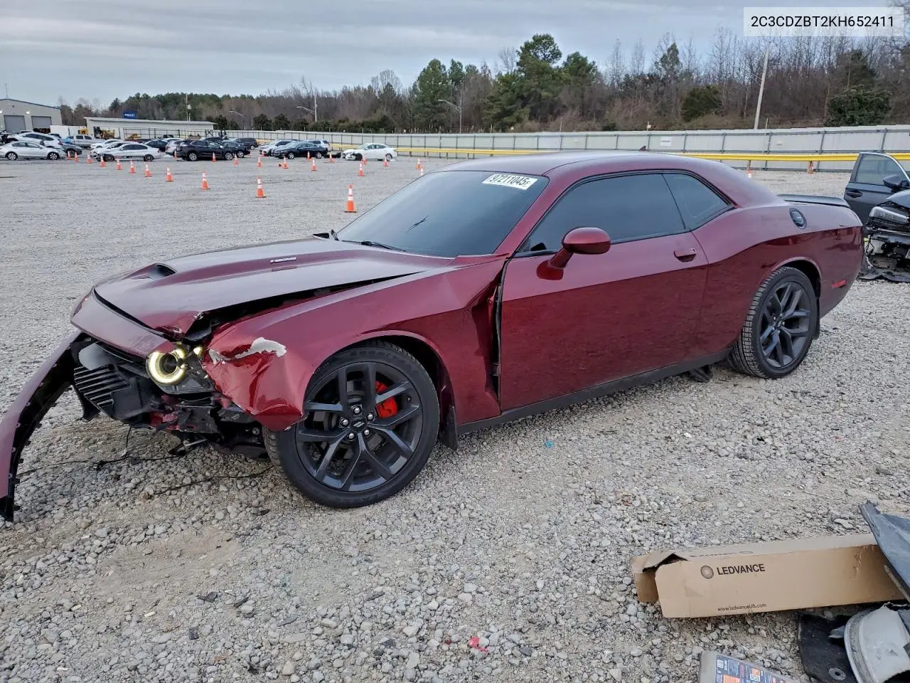 2C3CDZBT2KH652411 2019 Dodge Challenger R/T