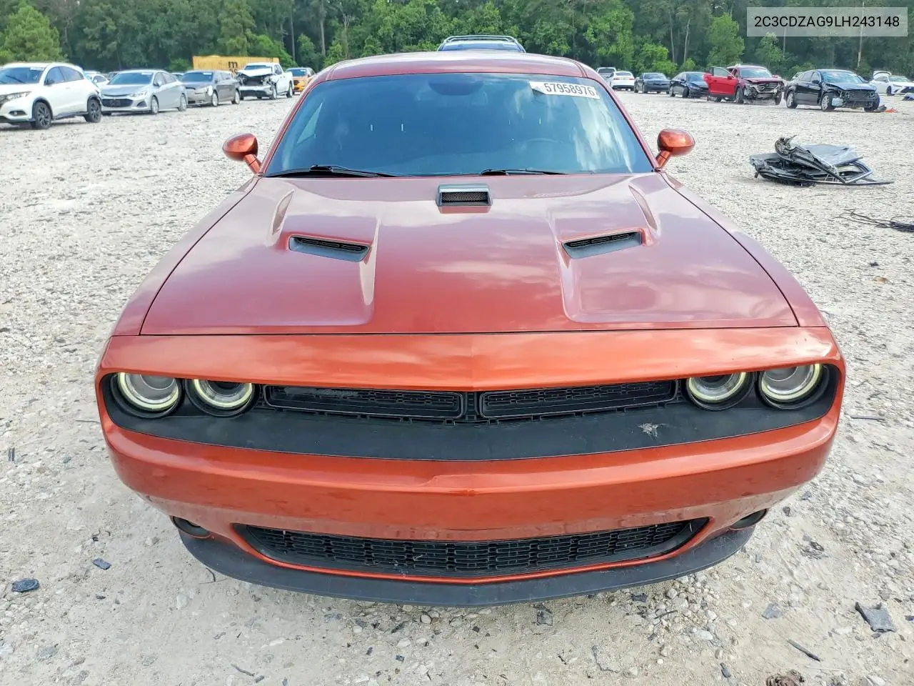 2020 Dodge Challenger Sxt VIN: 2C3CDZAG9LH243148 Lot: 57958976
