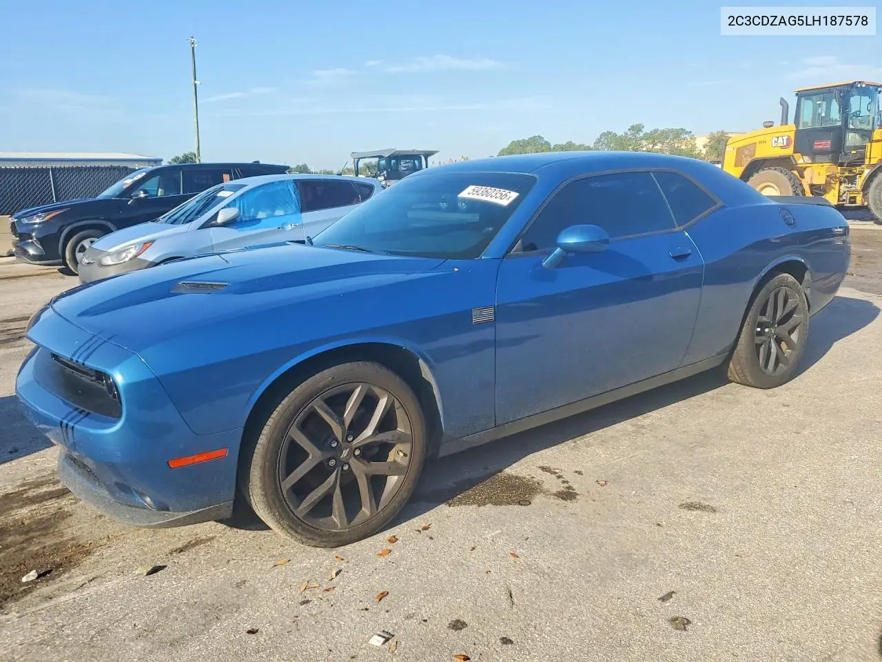 2020 Dodge Challenger Sxt VIN: 2C3CDZAG5LH187578 Lot: 59360356