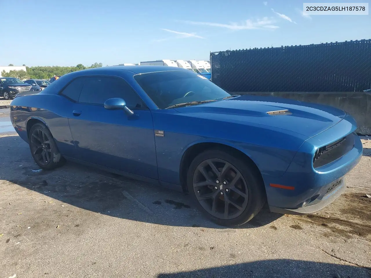 2020 Dodge Challenger Sxt VIN: 2C3CDZAG5LH187578 Lot: 59360356