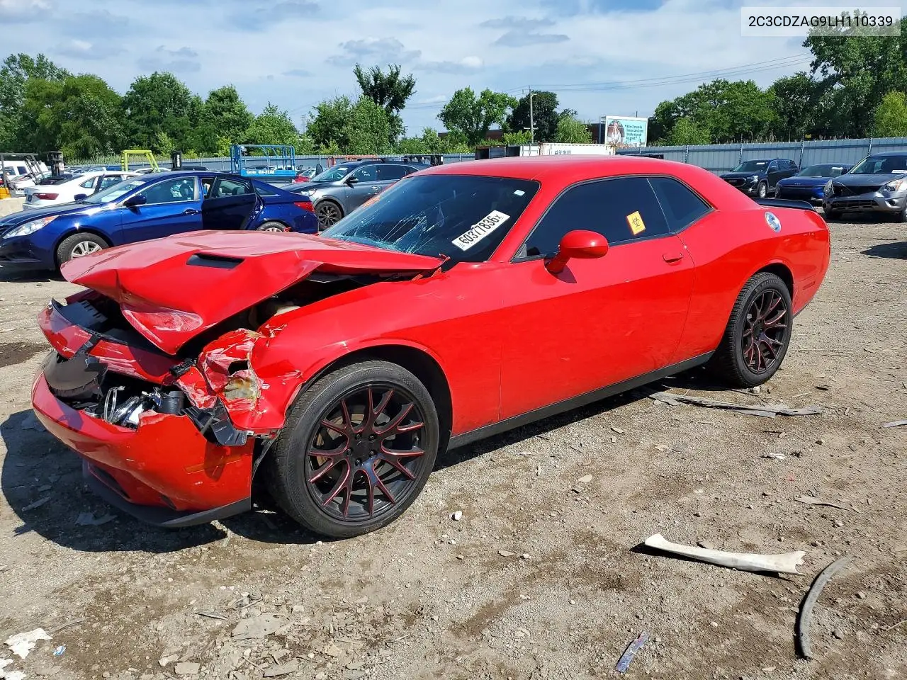 2020 Dodge Challenger Sxt VIN: 2C3CDZAG9LH110339 Lot: 60377836