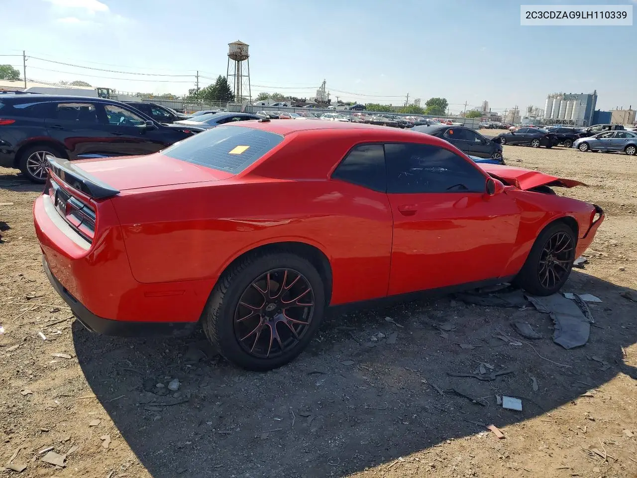 2020 Dodge Challenger Sxt VIN: 2C3CDZAG9LH110339 Lot: 60377836
