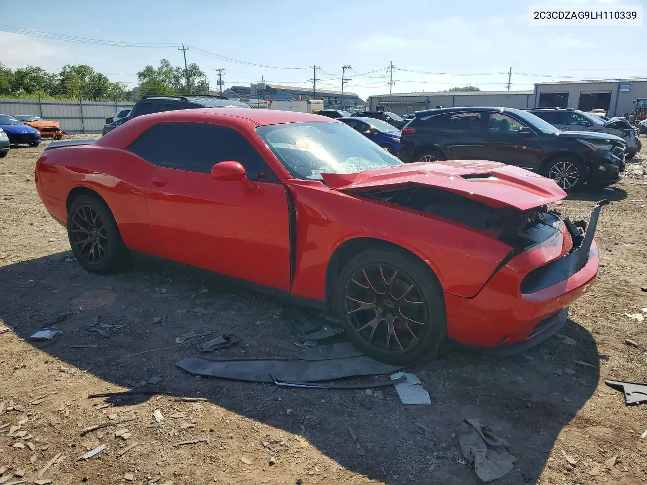 2020 Dodge Challenger Sxt VIN: 2C3CDZAG9LH110339 Lot: 60377836
