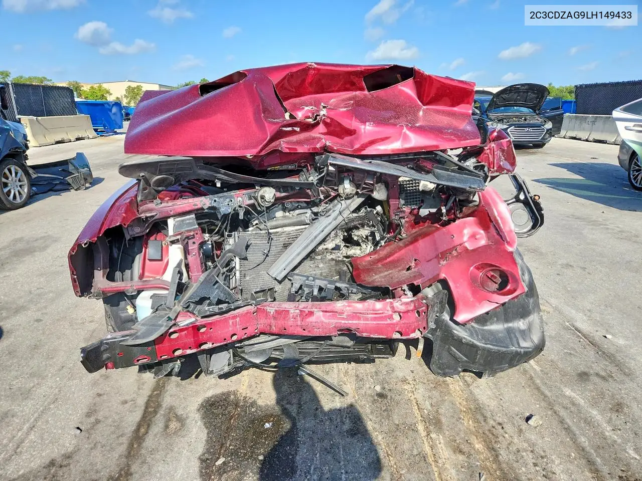 2020 Dodge Challenger Sxt VIN: 2C3CDZAG9LH149433 Lot: 61945666