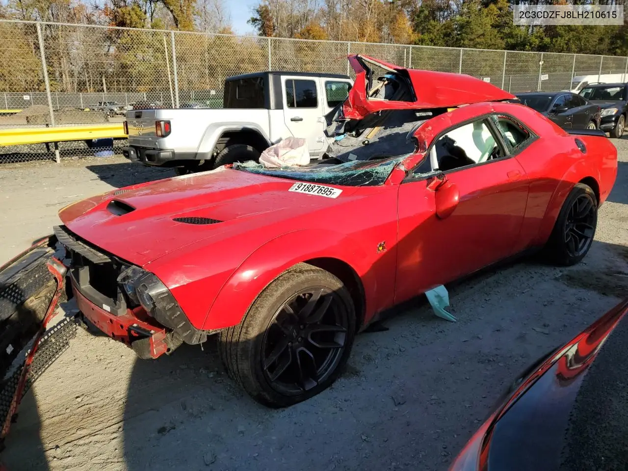 2C3CDZFJ8LH210615 2020 Dodge Challenger R/T Scat Pack
