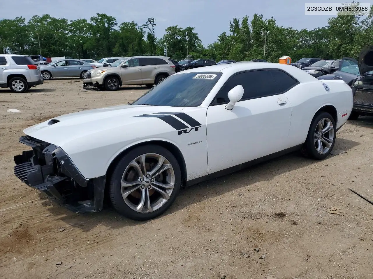 2021 Dodge Challenger R/T VIN: 2C3CDZBT0MH593958 Lot: 58096686