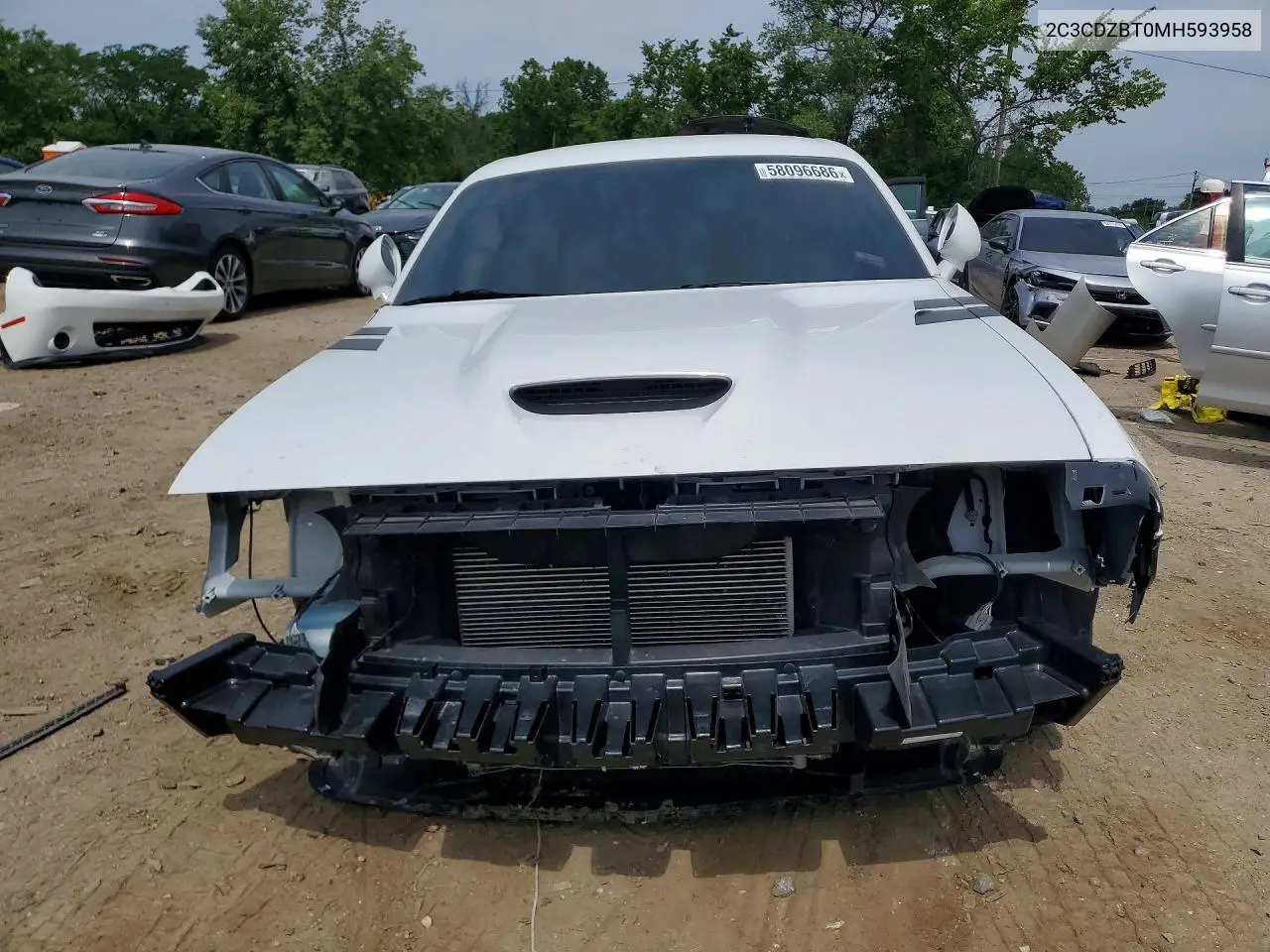 2021 Dodge Challenger R/T VIN: 2C3CDZBT0MH593958 Lot: 58096686