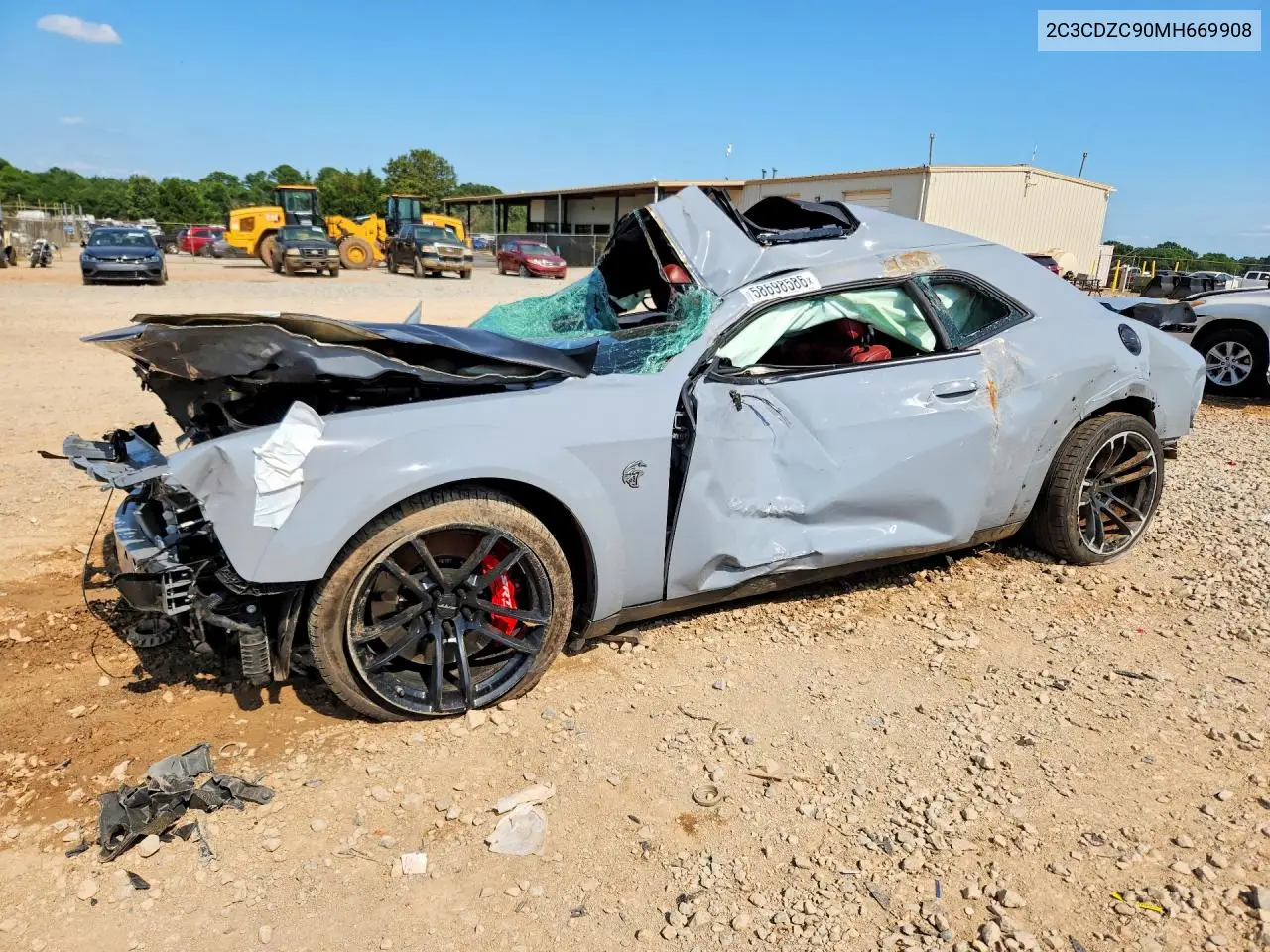 2021 Dodge Challenger Srt Hellcat VIN: 2C3CDZC90MH669908 Lot: 58698586