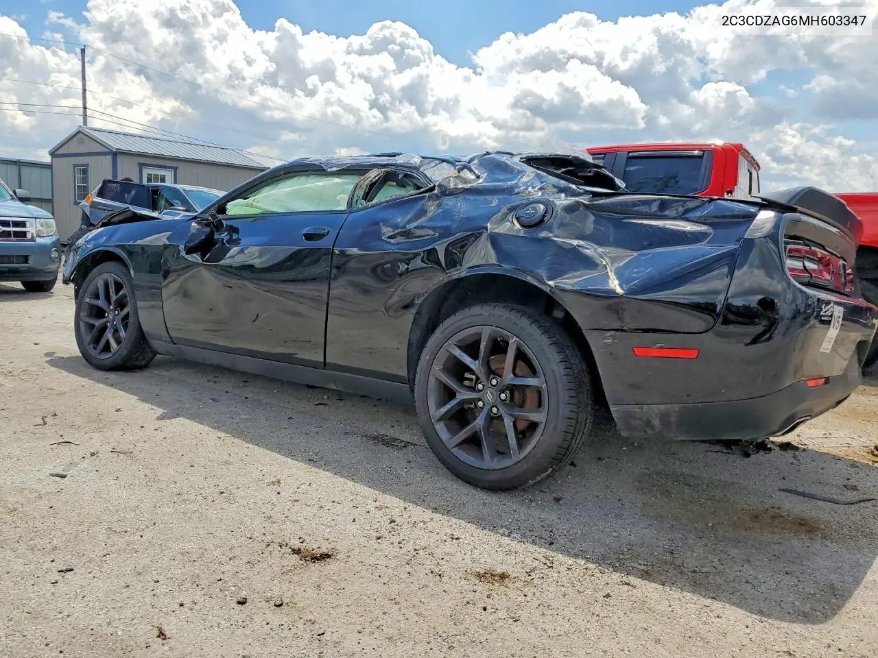 2021 Dodge Challenger Sxt VIN: 2C3CDZAG6MH603347 Lot: 58949966