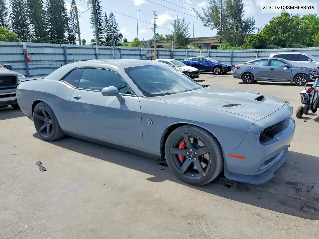 2021 Dodge Challenger Srt Hellcat VIN: 2C3CDZC98MH683619 Lot: 59293746