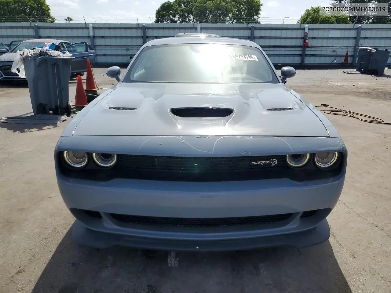 2021 Dodge Challenger Srt Hellcat VIN: 2C3CDZC98MH683619 Lot: 59293746