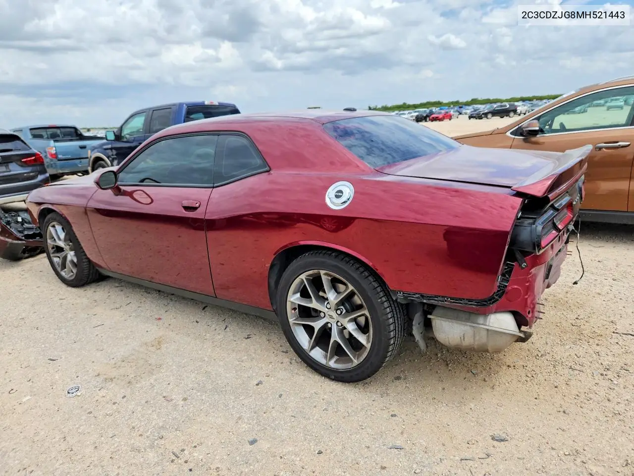 2021 Dodge Challenger Gt VIN: 2C3CDZJG8MH521443 Lot: 60983926