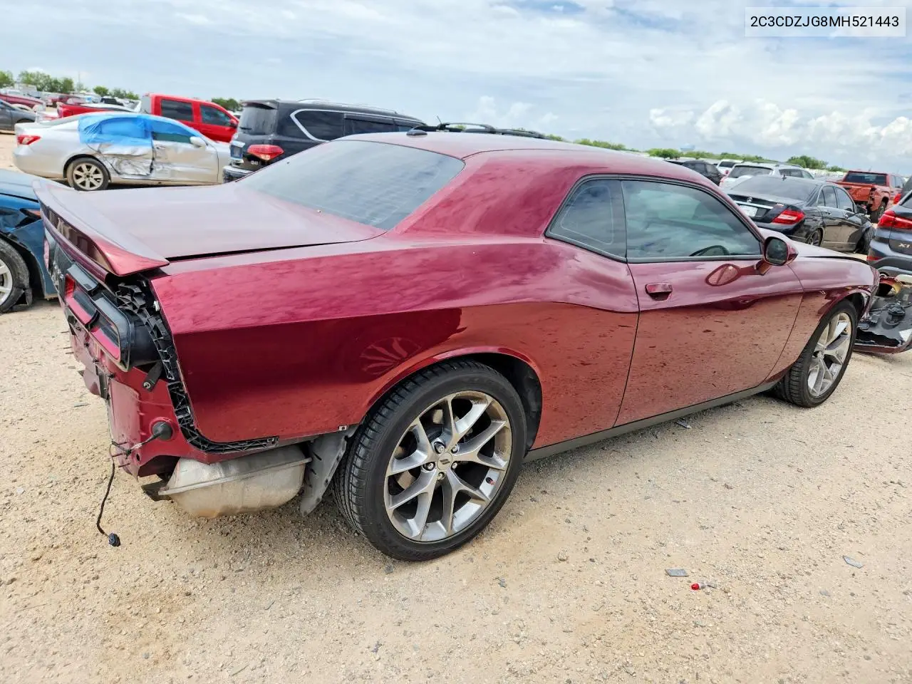 2021 Dodge Challenger Gt VIN: 2C3CDZJG8MH521443 Lot: 60983926