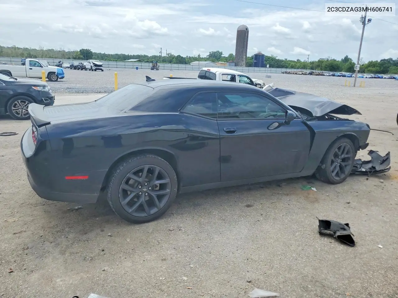 2021 Dodge Challenger Sxt VIN: 2C3CDZAG3MH606741 Lot: 61099586