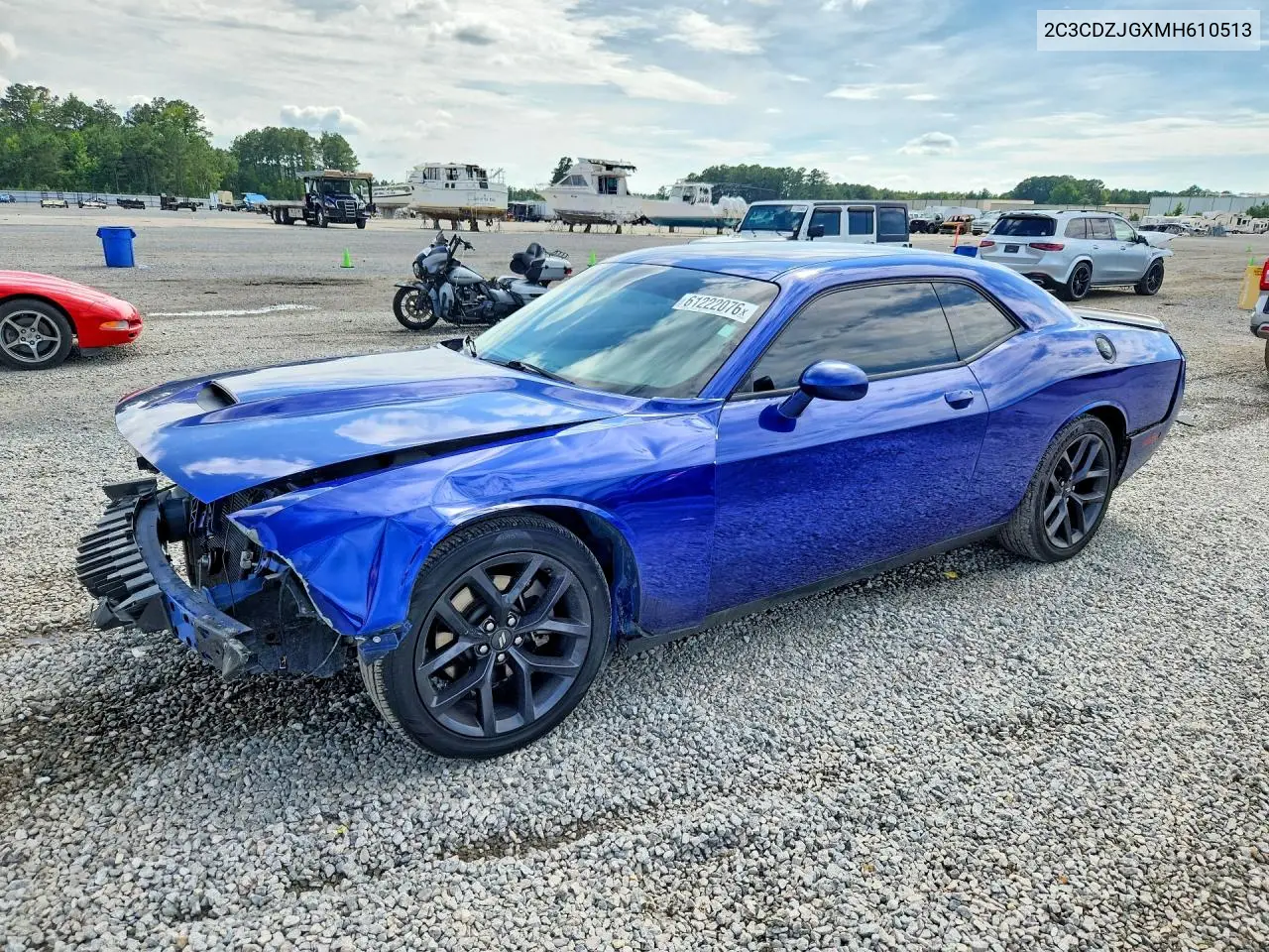 2021 Dodge Challenger Gt VIN: 2C3CDZJGXMH610513 Lot: 61222076