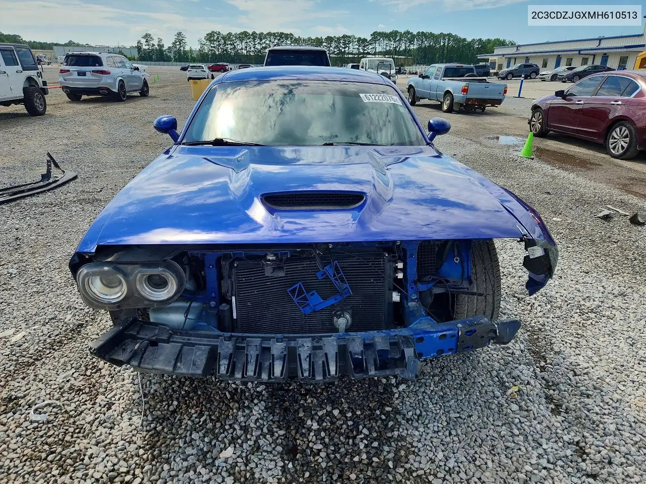 2021 Dodge Challenger Gt VIN: 2C3CDZJGXMH610513 Lot: 61222076