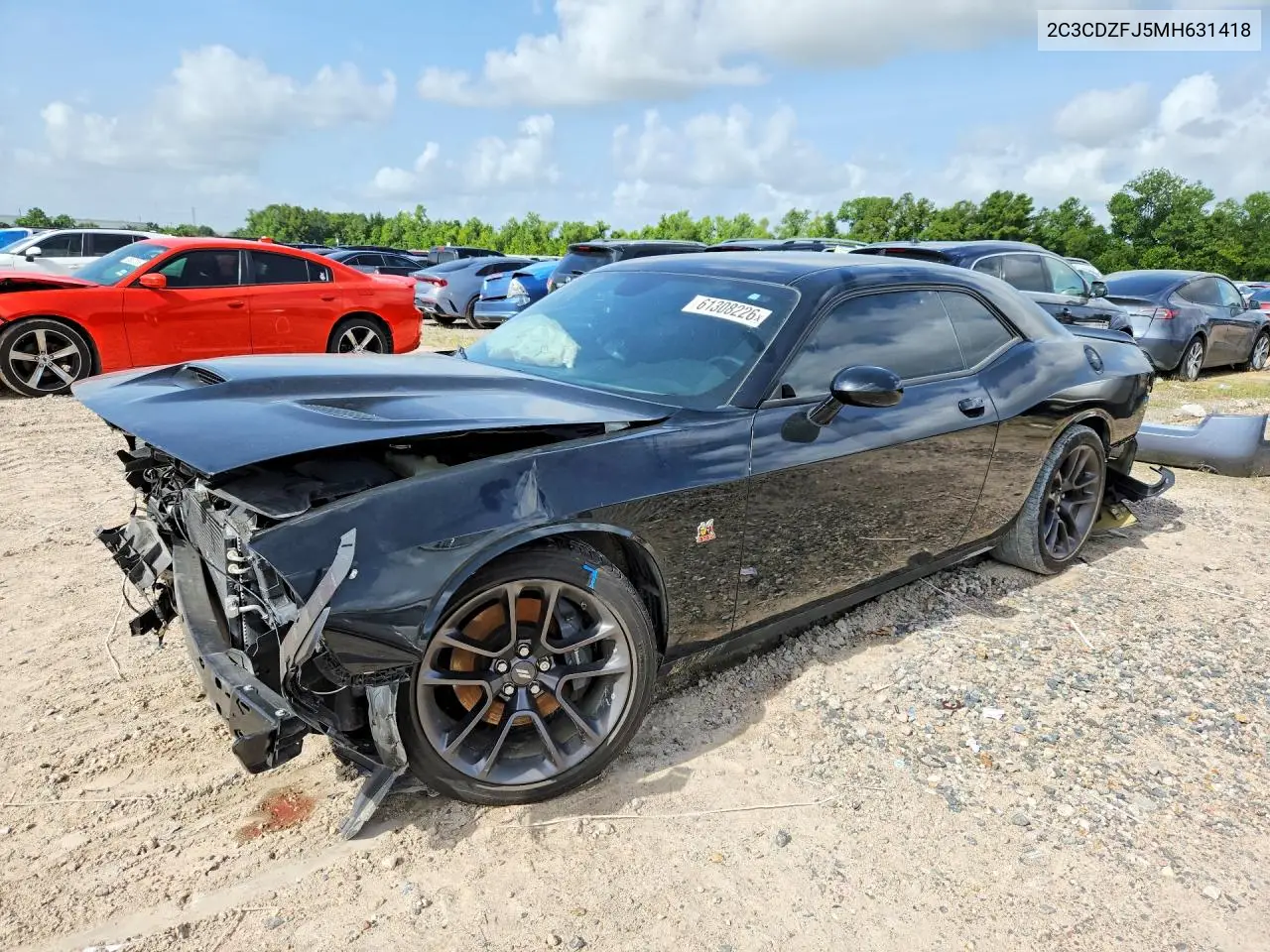 2021 Dodge Challenger R/T Scat Pack VIN: 2C3CDZFJ5MH631418 Lot: 61308226