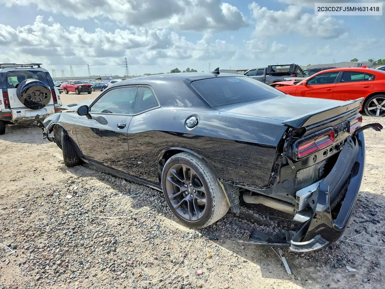 2021 Dodge Challenger R/T Scat Pack VIN: 2C3CDZFJ5MH631418 Lot: 61308226