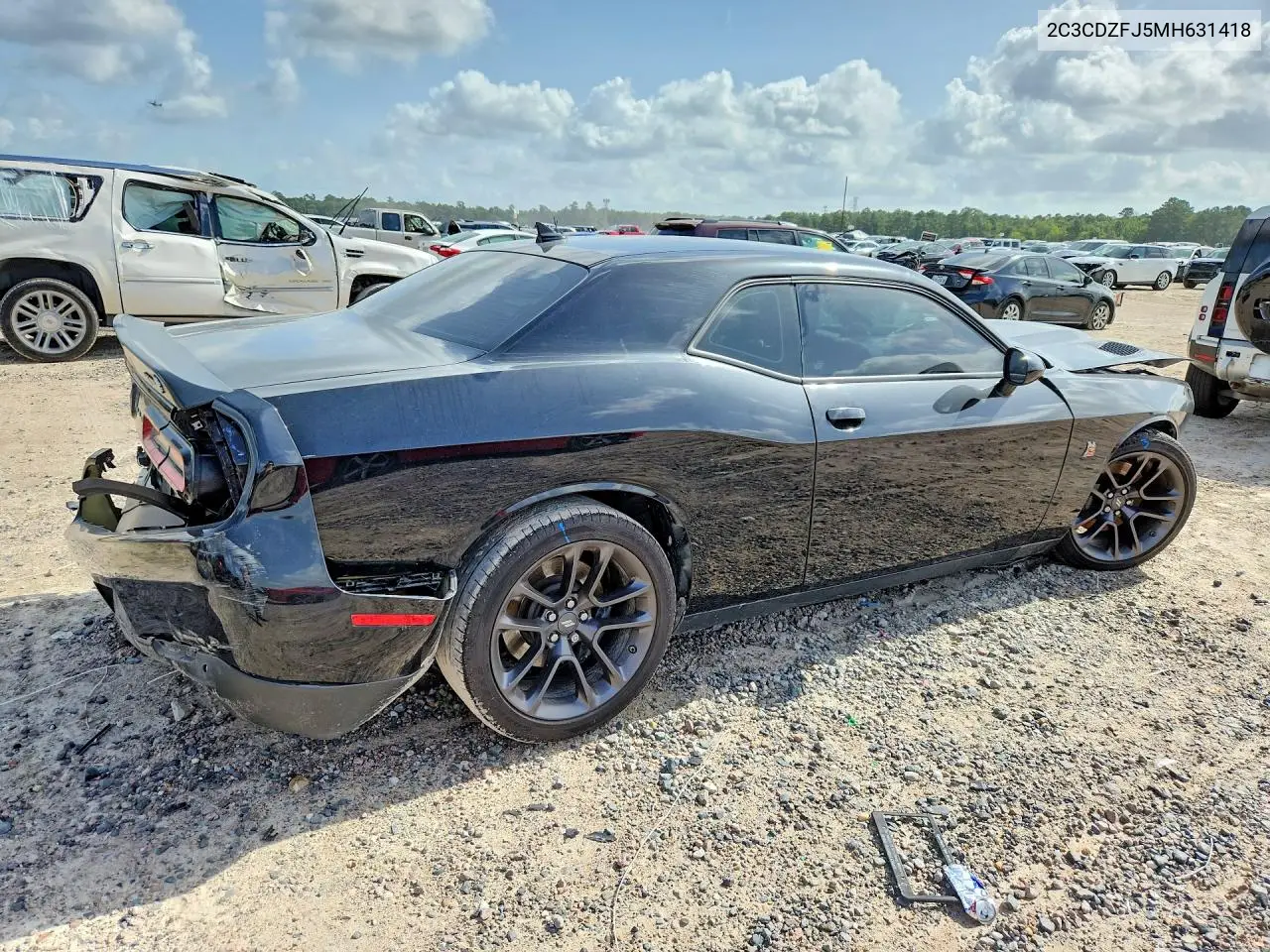 2021 Dodge Challenger R/T Scat Pack VIN: 2C3CDZFJ5MH631418 Lot: 61308226