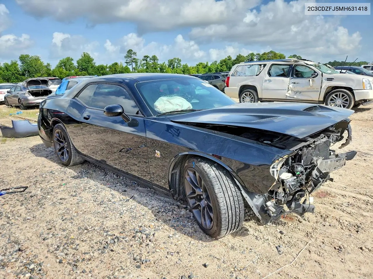 2021 Dodge Challenger R/T Scat Pack VIN: 2C3CDZFJ5MH631418 Lot: 61308226