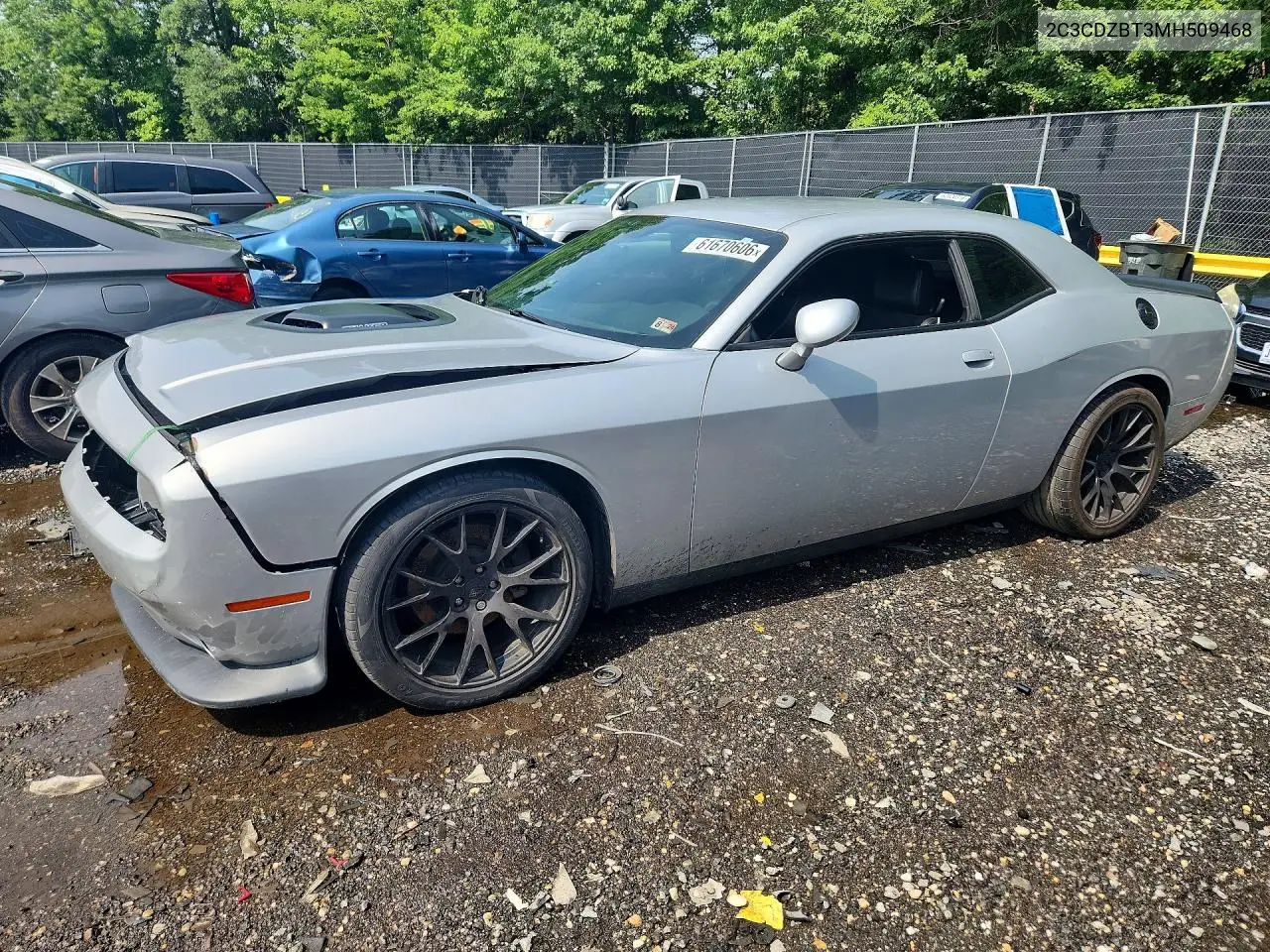 2021 Dodge Challenger R/T VIN: 2C3CDZBT3MH509468 Lot: 61670606