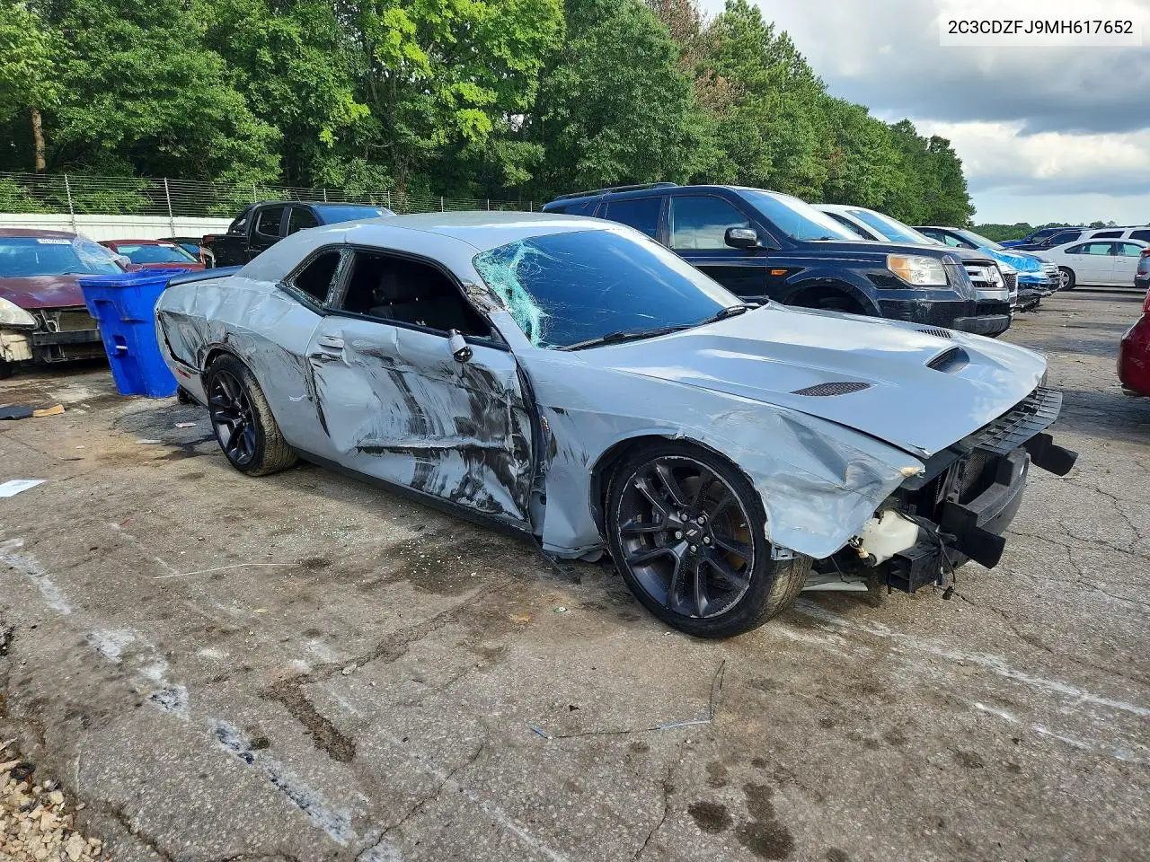 2021 Dodge Challenger R/T Scat Pack VIN: 2C3CDZFJ9MH617652 Lot: 61932566