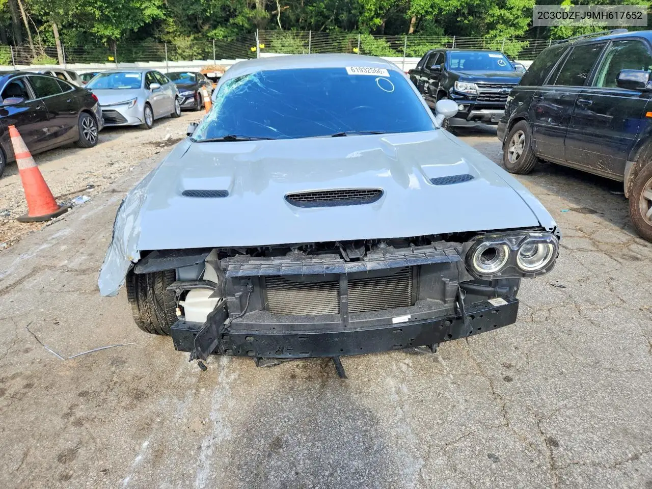 2021 Dodge Challenger R/T Scat Pack VIN: 2C3CDZFJ9MH617652 Lot: 61932566