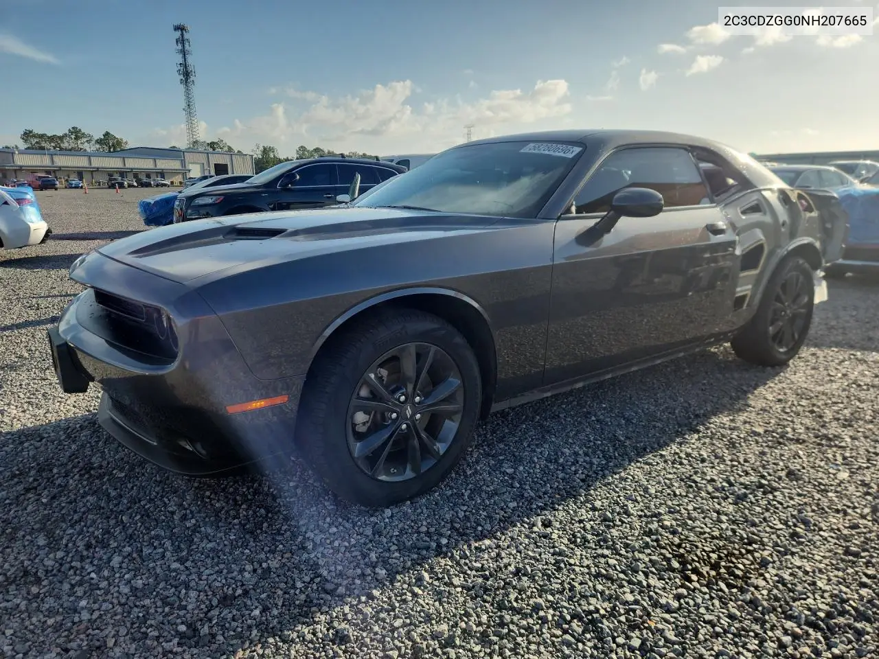 2022 Dodge Challenger Sxt VIN: 2C3CDZGG0NH207665 Lot: 58280696