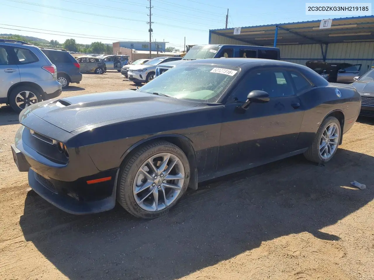 2022 Dodge Challenger Gt VIN: 2C3CDZKG3NH219185 Lot: 60127316