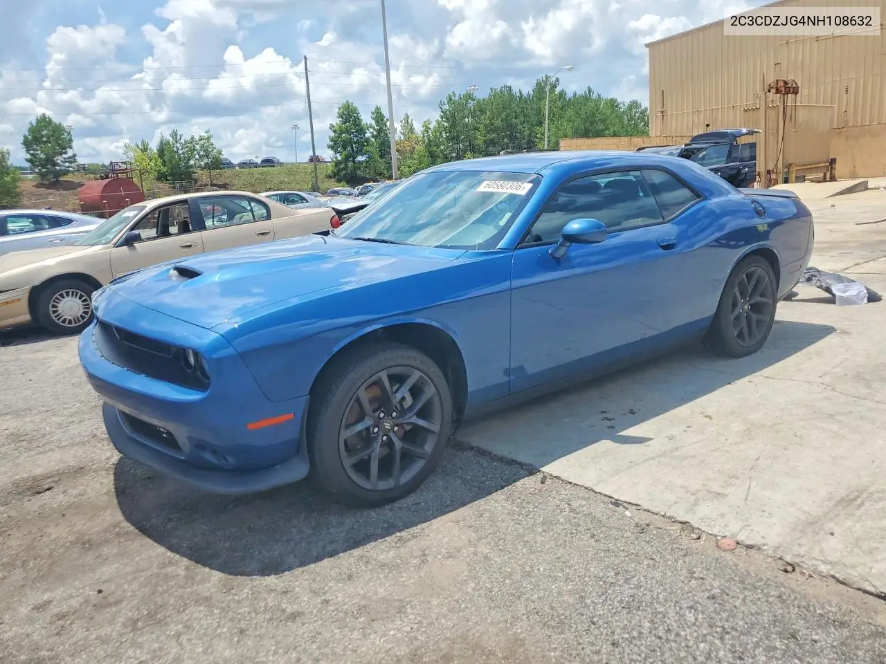 2022 Dodge Challenger Gt VIN: 2C3CDZJG4NH108632 Lot: 60580306