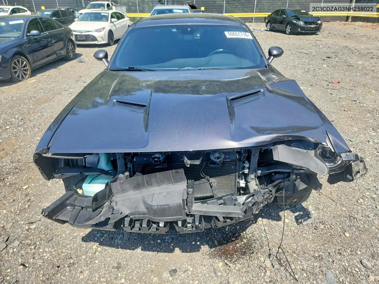 2022 Dodge Challenger Sxt VIN: 2C3CDZAG3NH258022 Lot: 60651716
