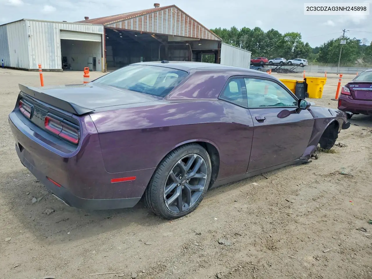 2022 Dodge Challenger Sxt VIN: 2C3CDZAG3NH245898 Lot: 61122346