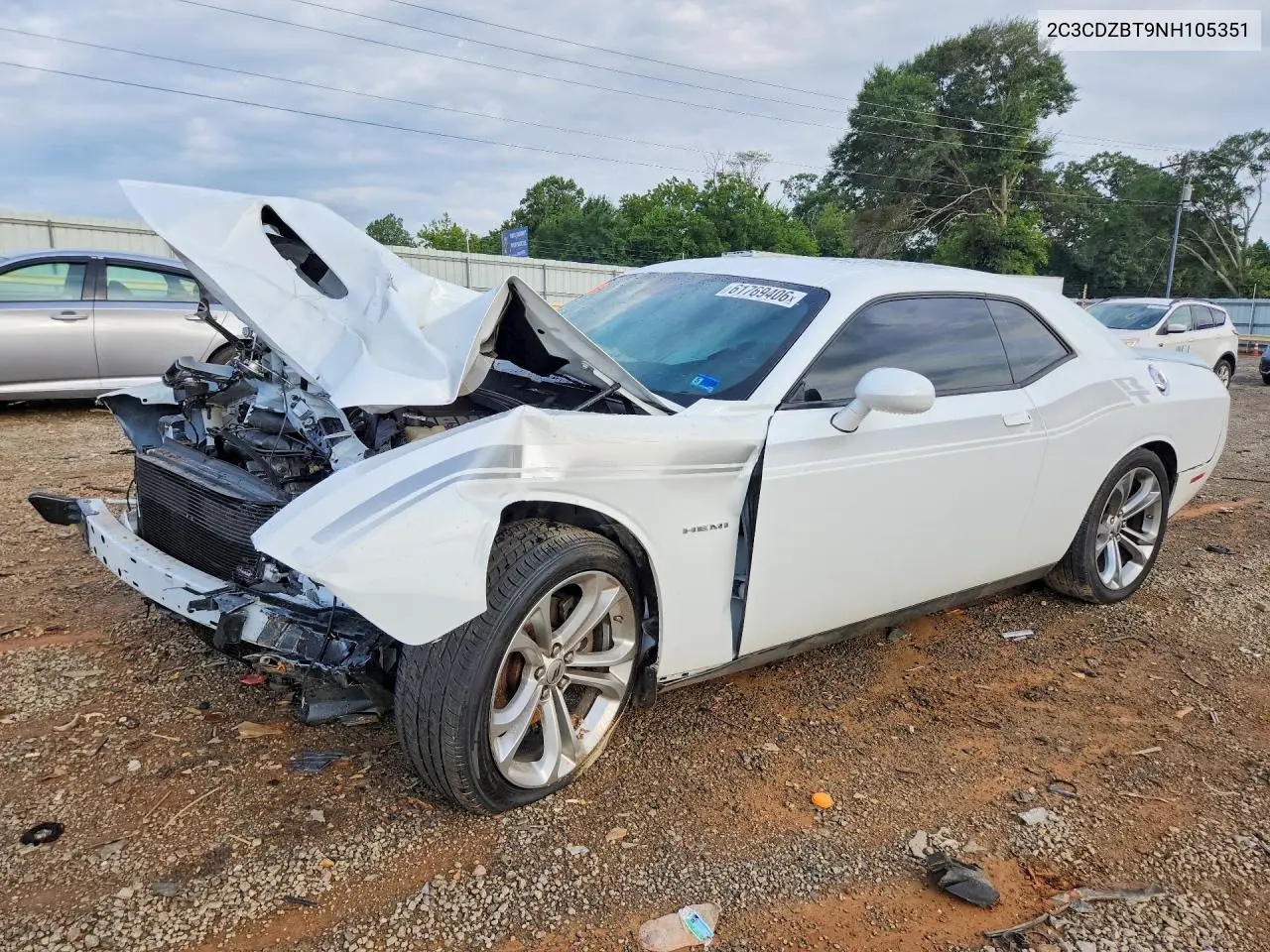 2C3CDZBT9NH105351 2022 Dodge Challenger R/T