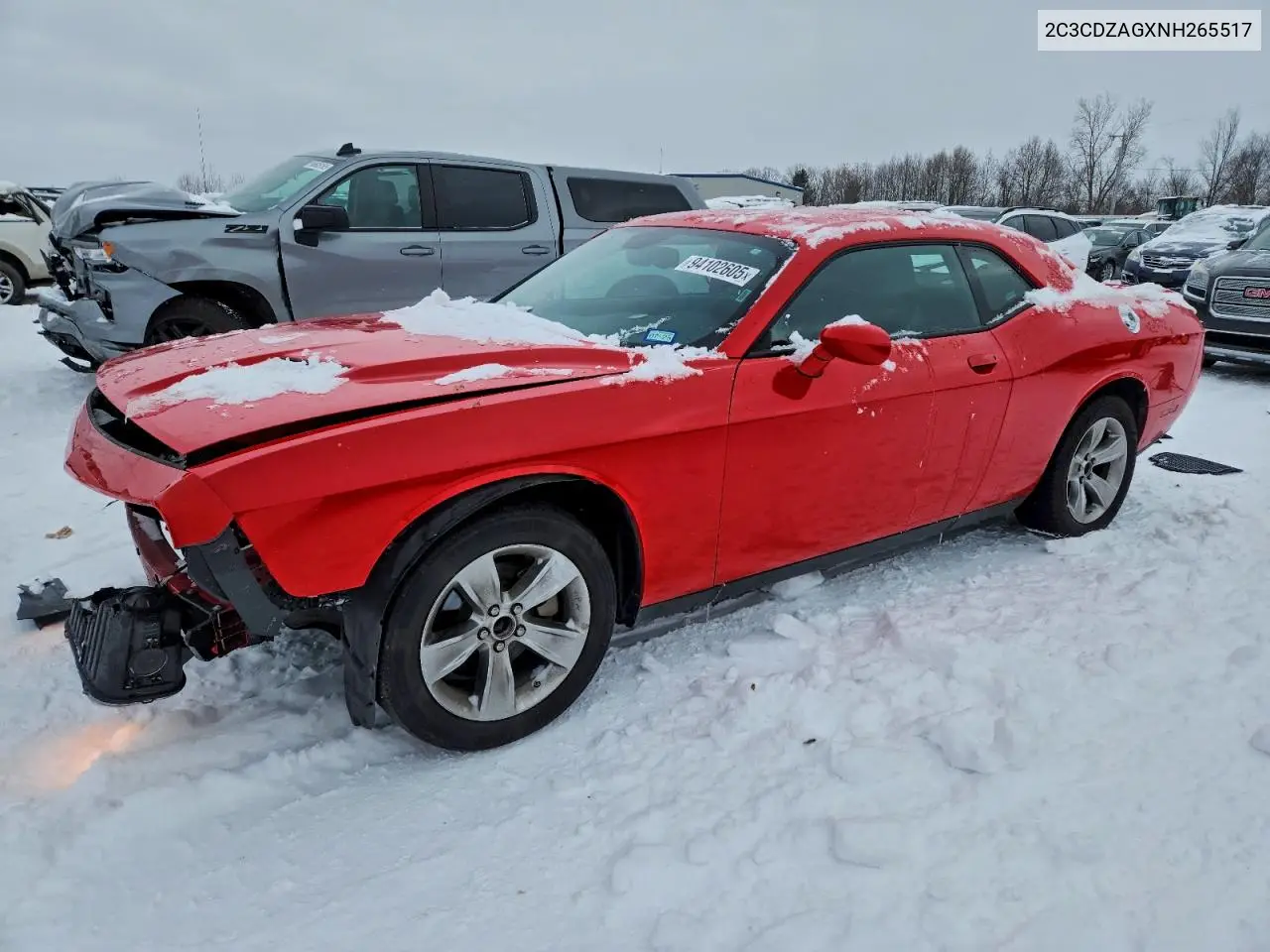 2C3CDZAGXNH265517 2022 Dodge Challenger Sxt