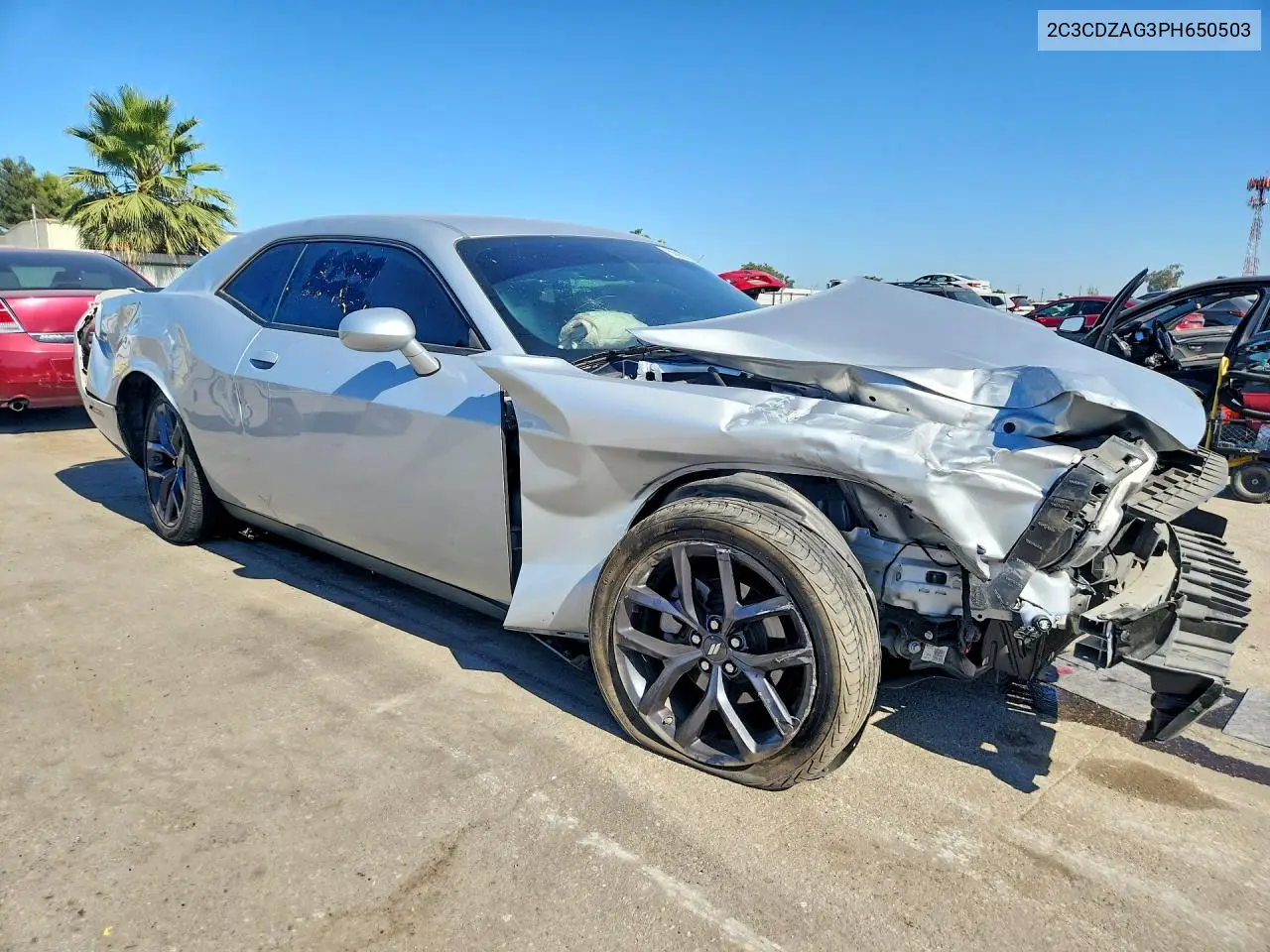 2023 Dodge Challenger Sxt VIN: 2C3CDZAG3PH650503 Lot: 56988436