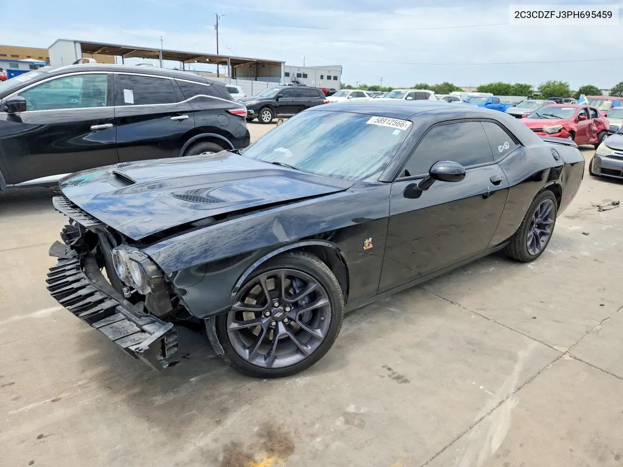 2023 Dodge Challenger R/T Scat Pack VIN: 2C3CDZFJ3PH695459 Lot: 58912566