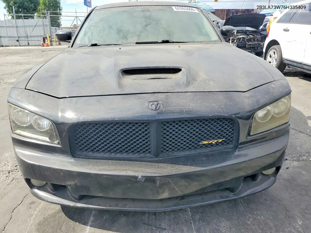 2006 Dodge Charger Srt-8 VIN: 2B3LA73W76H335409 Lot: 62065666