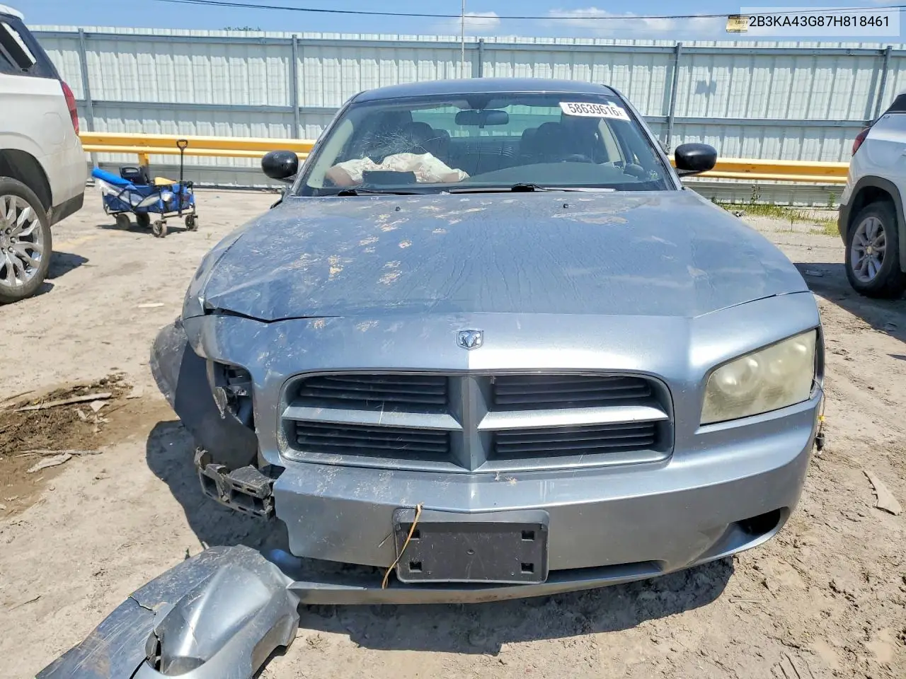 2007 Dodge Charger Se VIN: 2B3KA43G87H818461 Lot: 58639616