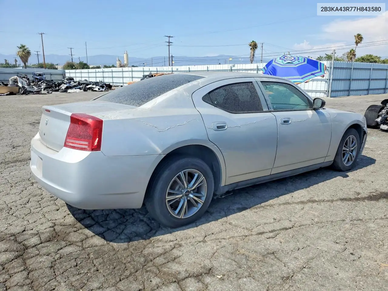2007 Dodge Charger Se VIN: 2B3KA43R77H843580 Lot: 59393296