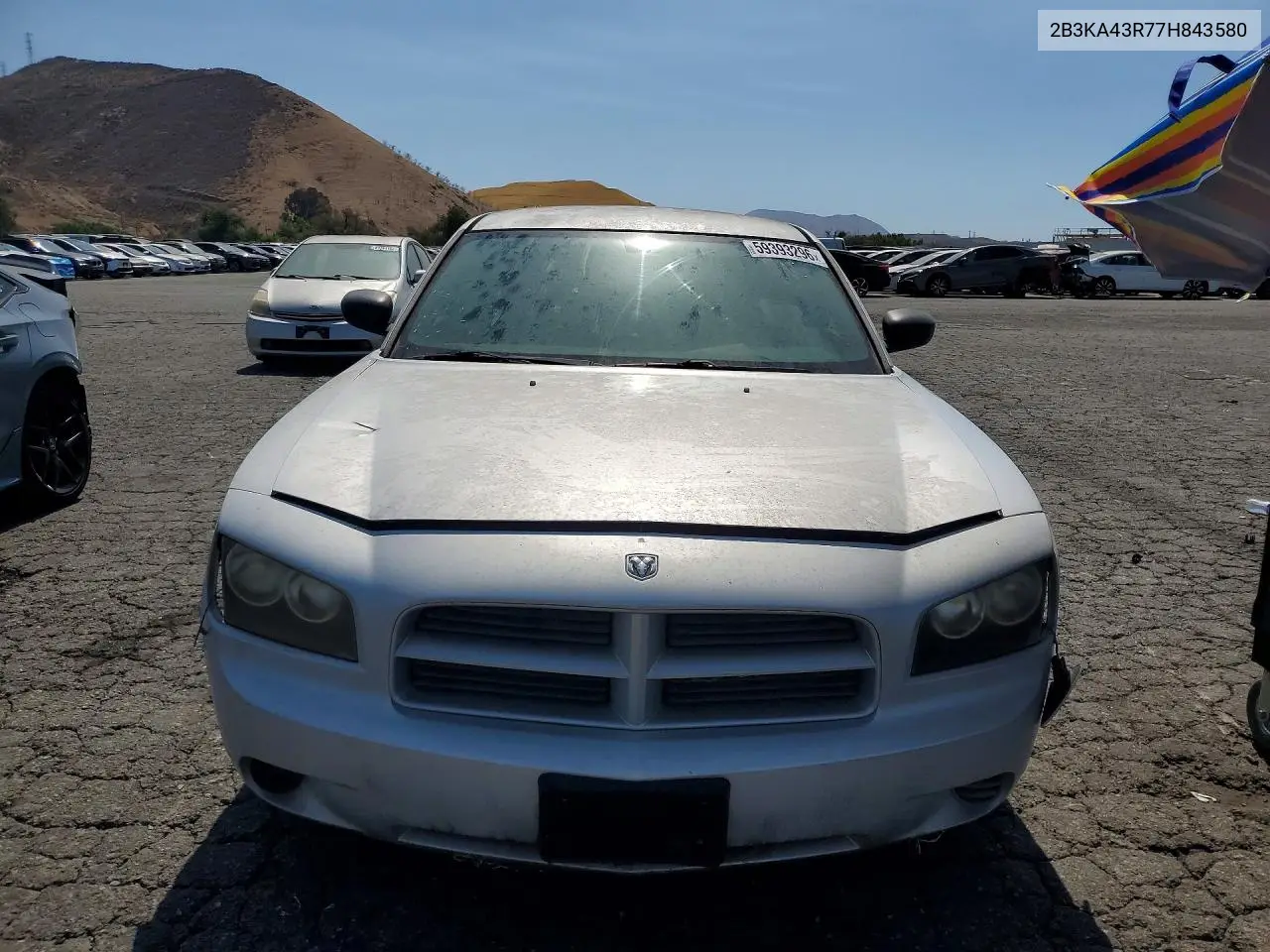 2007 Dodge Charger Se VIN: 2B3KA43R77H843580 Lot: 59393296