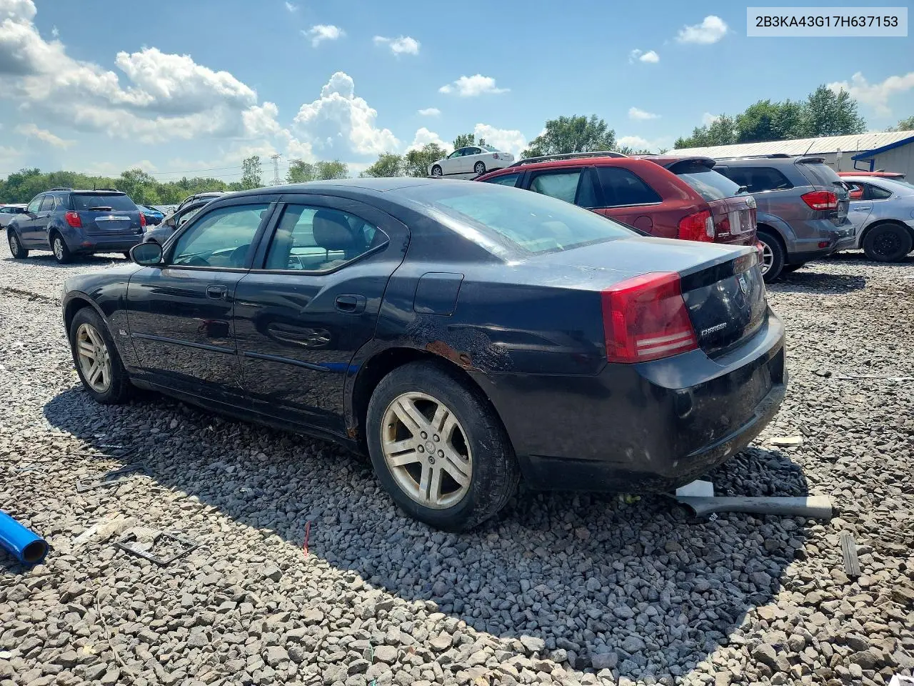 2007 Dodge Charger Se VIN: 2B3KA43G17H637153 Lot: 61607486