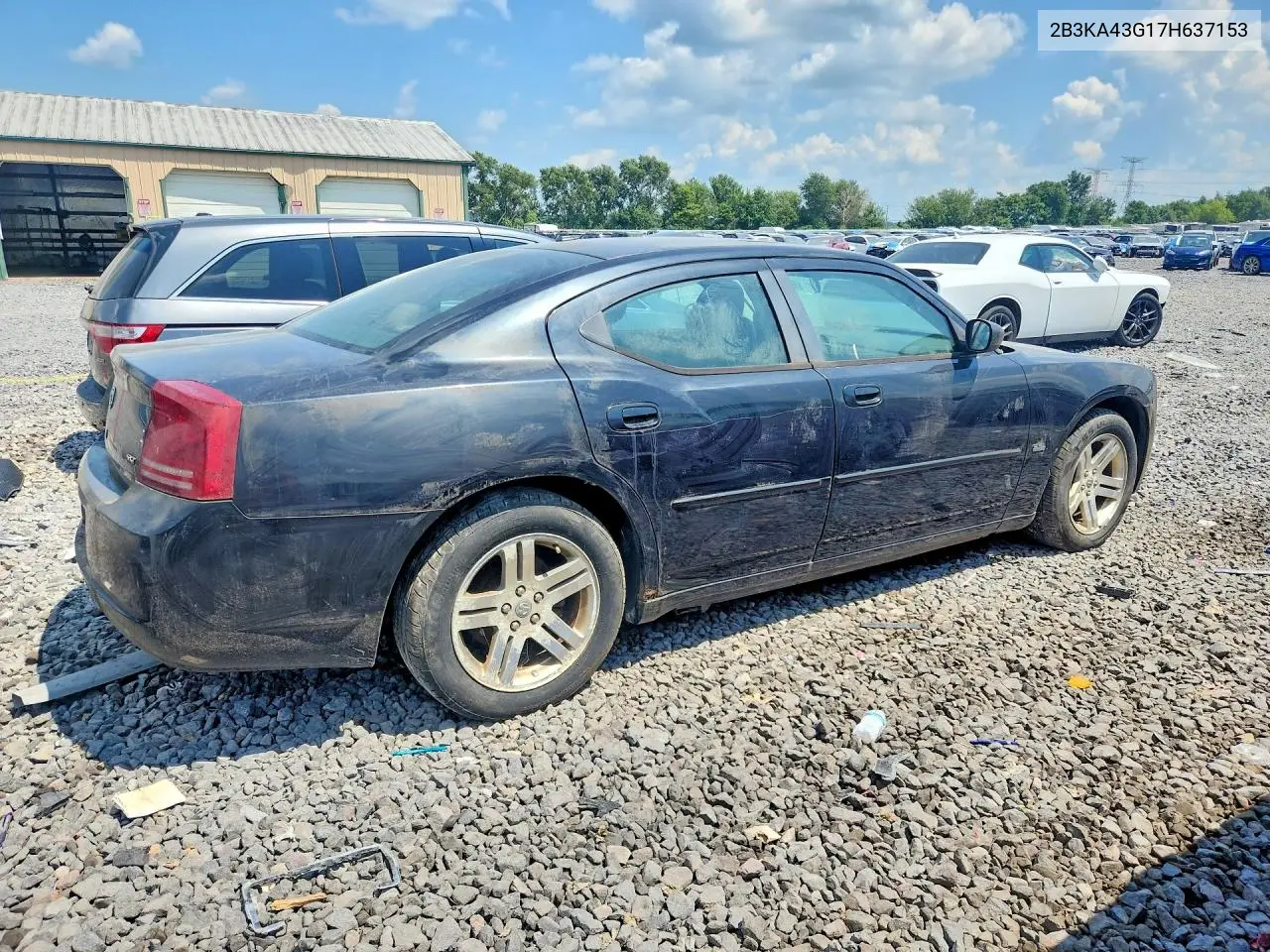 2007 Dodge Charger Se VIN: 2B3KA43G17H637153 Lot: 61607486
